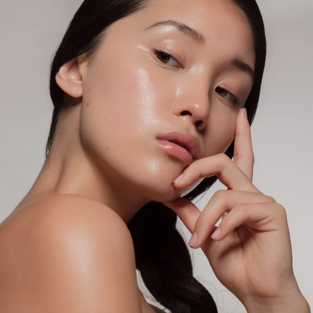Asian woman with immaculate skin
